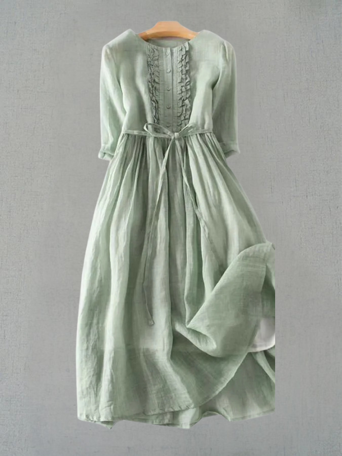 Vintage Dress Womens - Flattering Silhouette & Breezy Comfort Elanora - Heston Manor