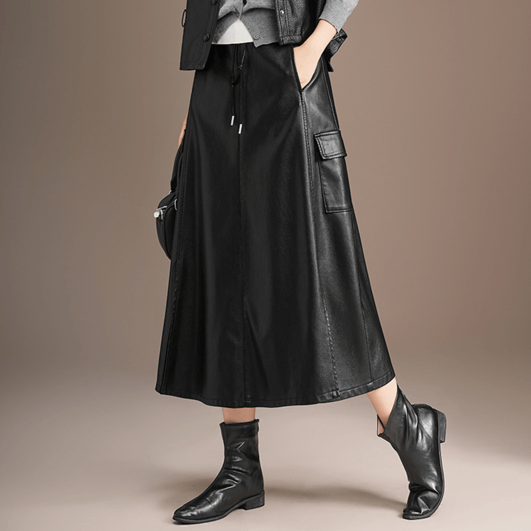 Zanoro Vionne Leather Skirt - Heston Manor
