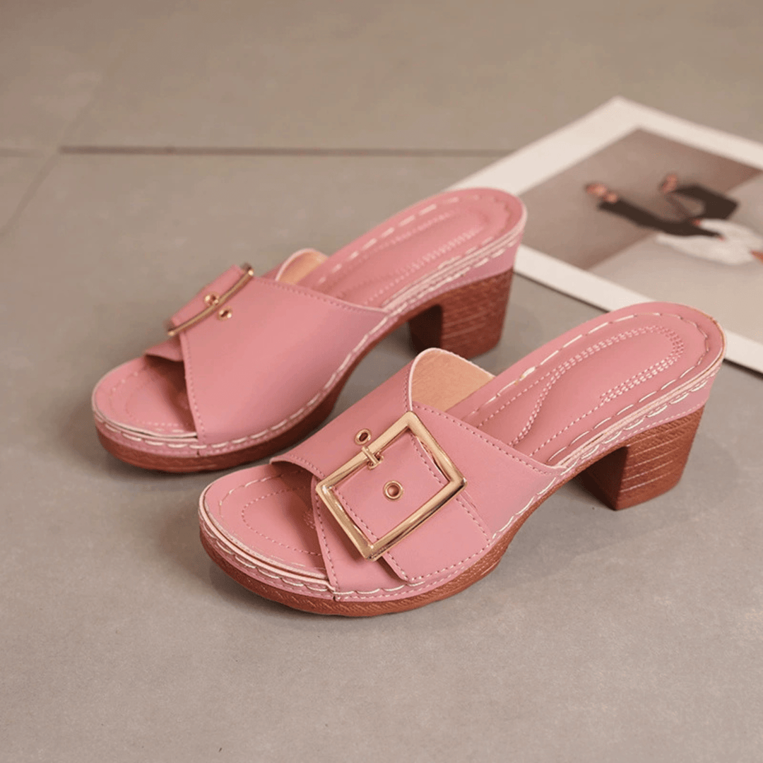 Kailyn Velora Heeled Sandals - Sleek Square Heel - Heston Manor