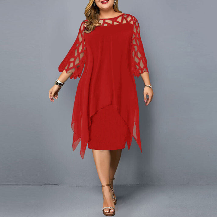 Midi Dress Womens - Flowy Draped Plus Size Wear StellaBliss - Heston Manor