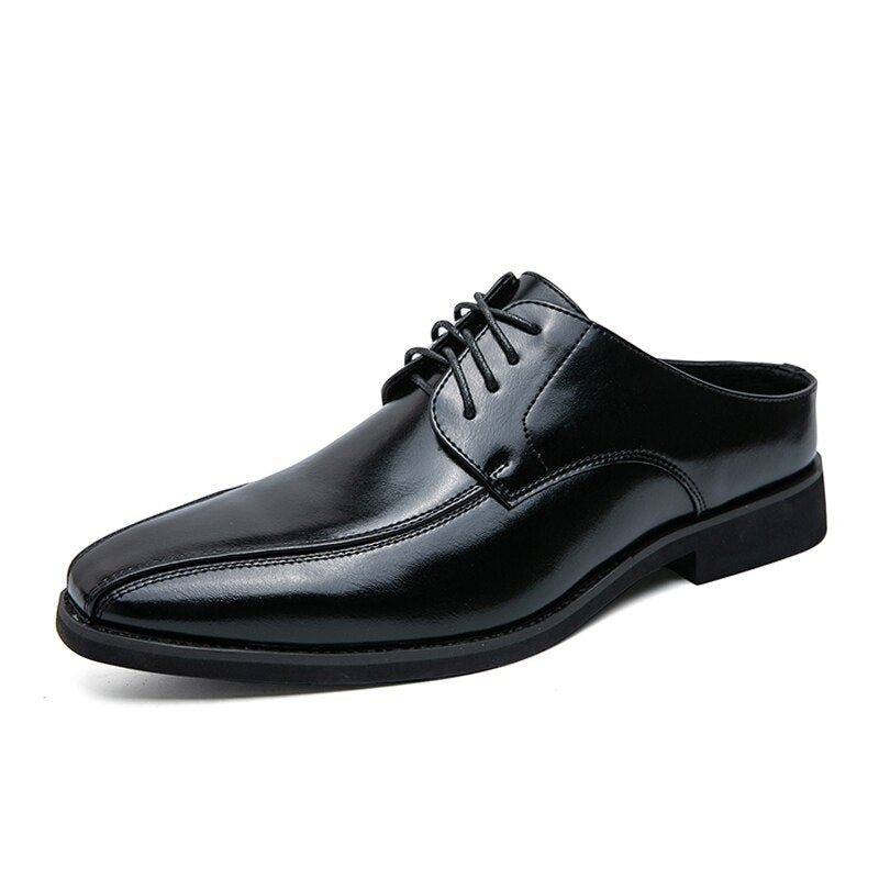 Ravenna PU Leather Slip-On Mules