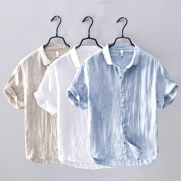 Coral Bay Linen Felix Grant Shirt for Relaxed Summer Style - Heston Manor