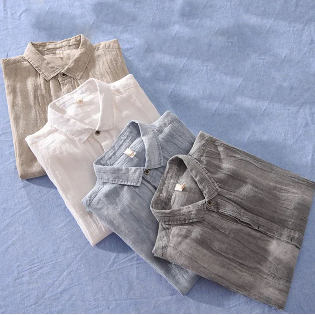 Coral Bay Linen Felix Grant Shirt for Relaxed Summer Style - Heston Manor