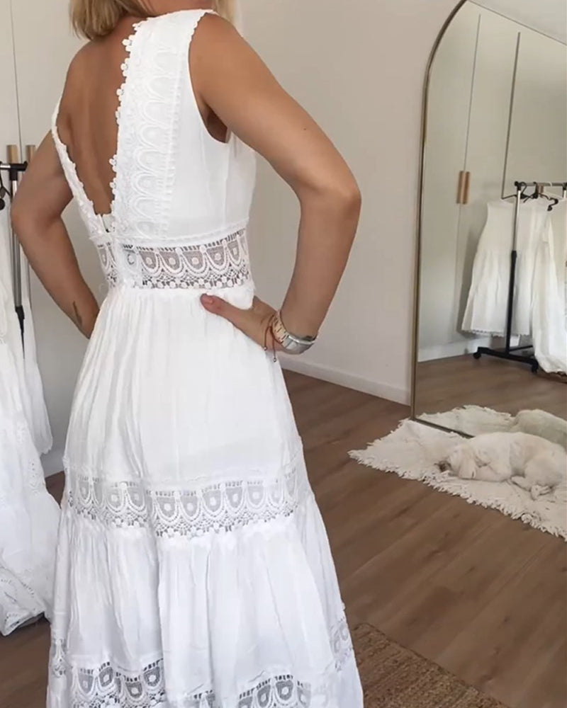 Wrap Boho Dress Womens - Flowy Draped Elegance Avalena - Heston Manor