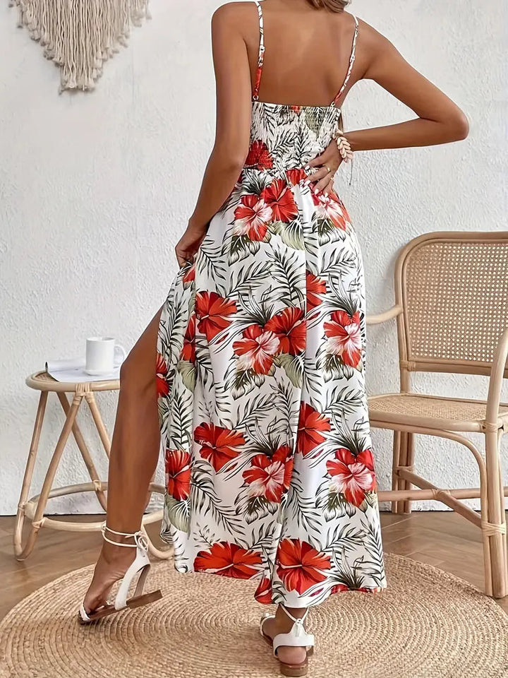 Floral Midi Dress Womens - Summer Breezy Comfort Ravella - Heston Manor