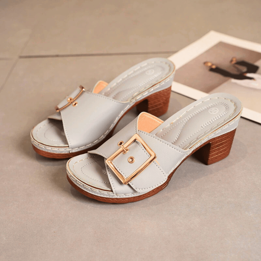 Kailyn Velora Heeled Sandals - Sleek Square Heel - Heston Manor