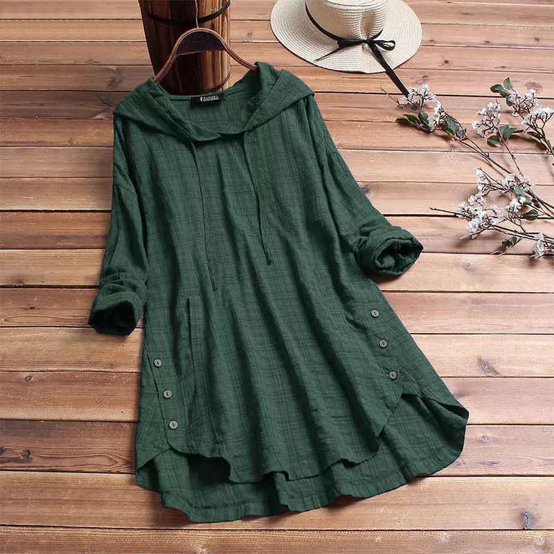 Plaid Hoodie Dress Womens - Cozy Everyday Wear Amara - Heston Manor