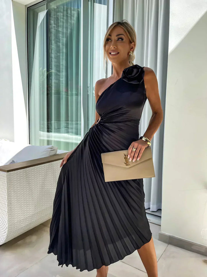 Floral Dress Womens - Flowy Cocktail Eveningwear Charisse - Heston Manor