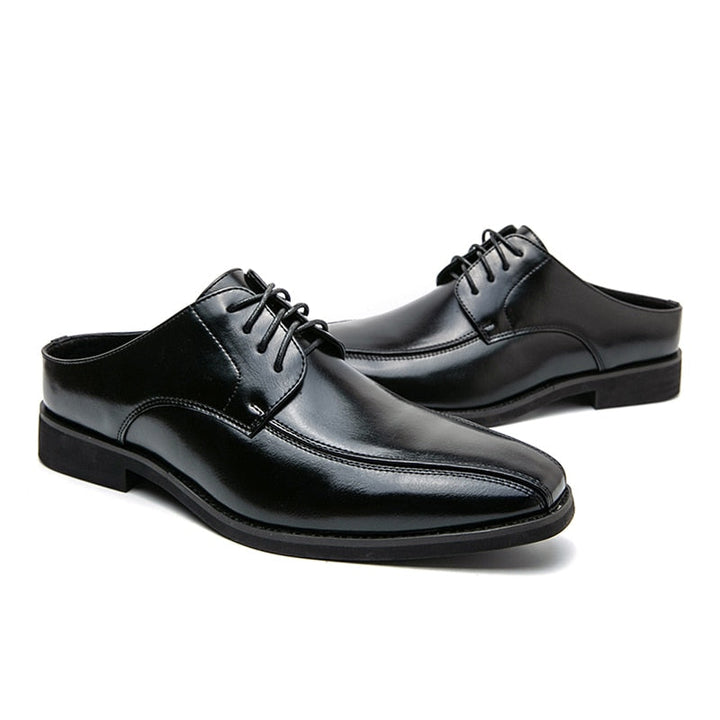 Ravenna PU Leather Slip-On Mules