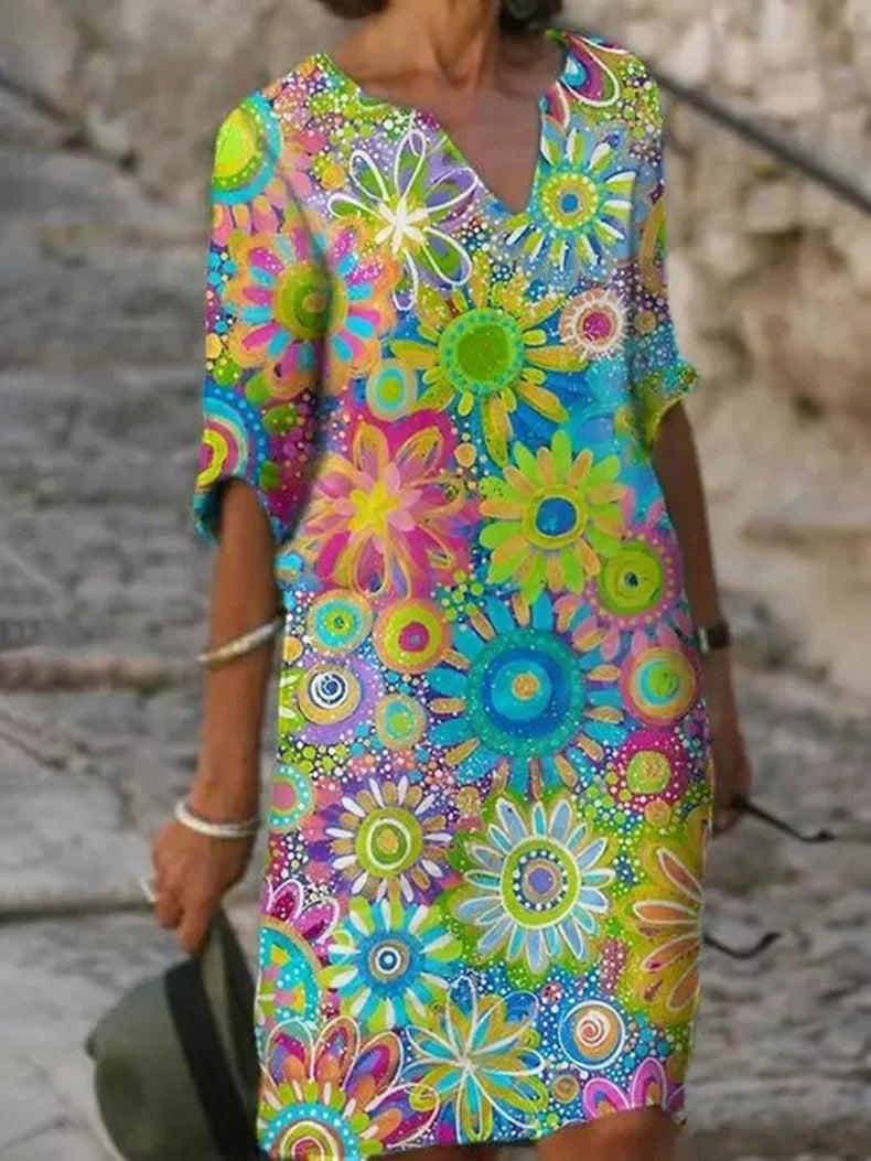 Floral Maxi Dress Womens - Flowy Elegant Silhouette Marlowe - Heston Manor