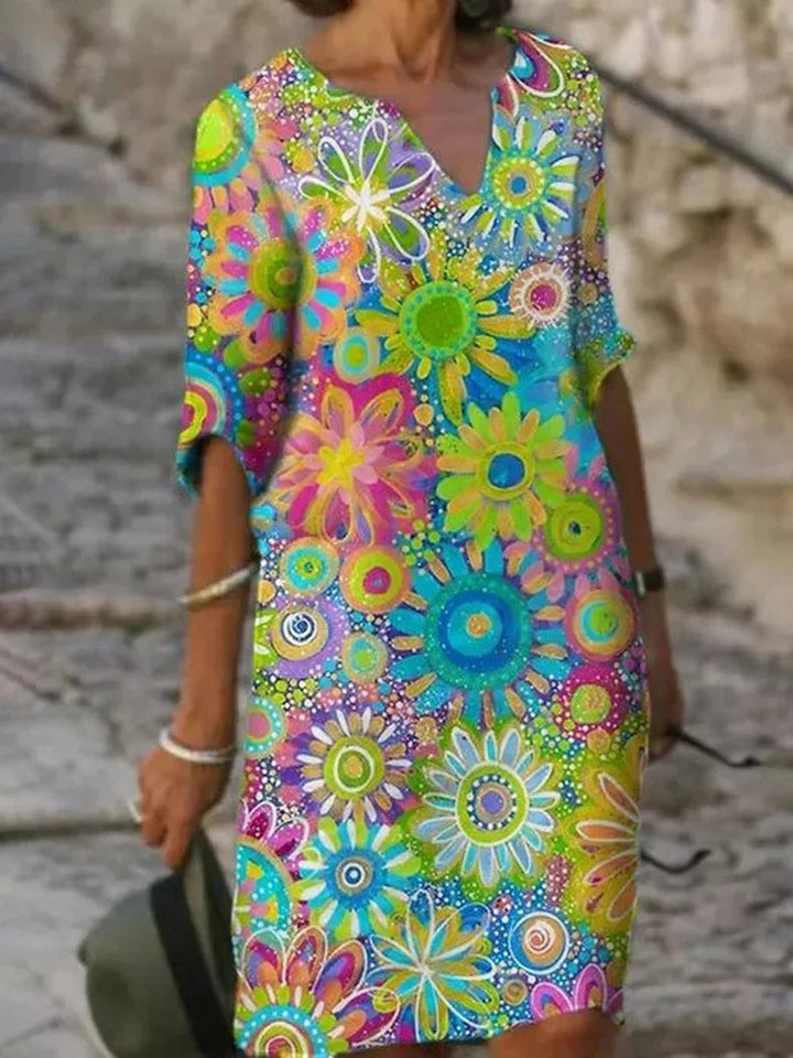 Floral Maxi Dress Womens - Flowy Elegant Silhouette Marlowe - Heston Manor