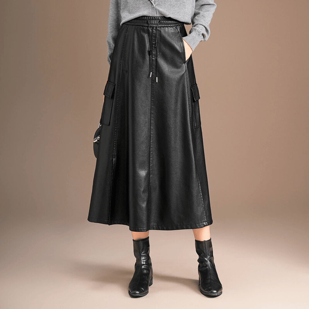 Zanoro Vionne Leather Skirt - Heston Manor