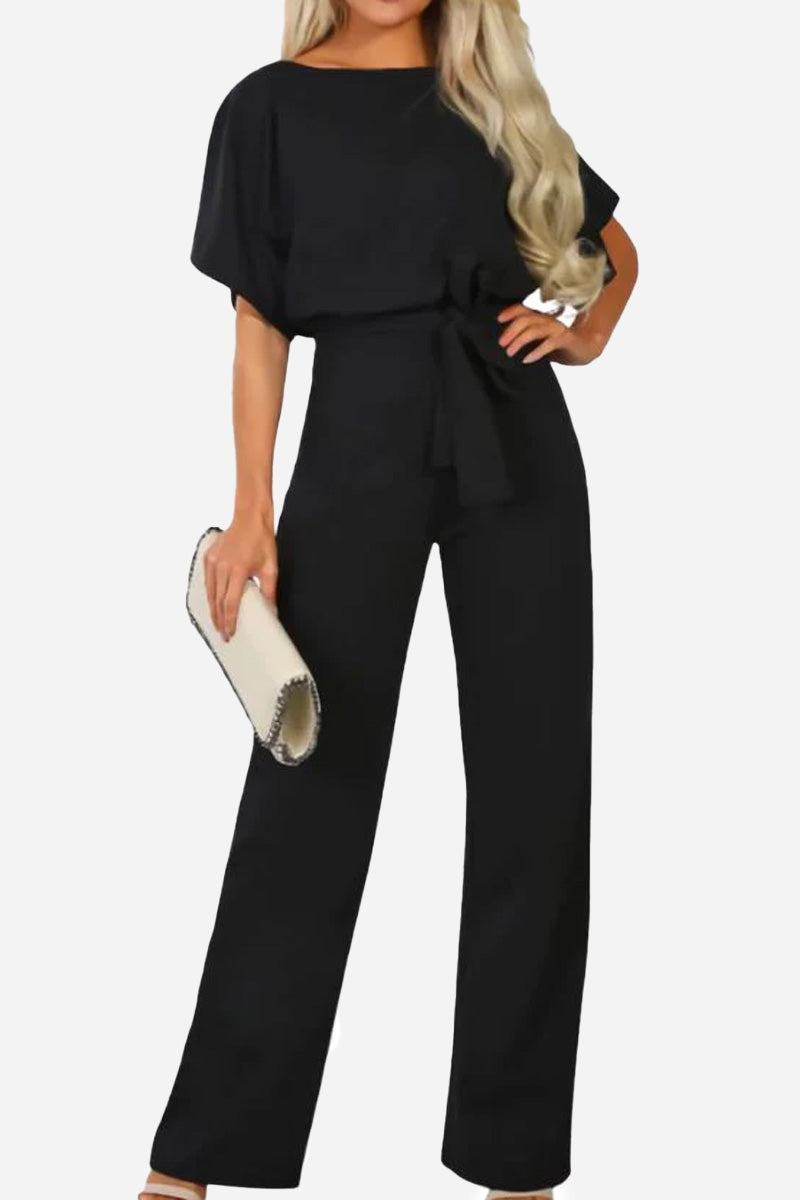 Wide-Leg Jumpsuit Womens - Batwing Sleeves Day-to-Night Stella - Heston Manor
