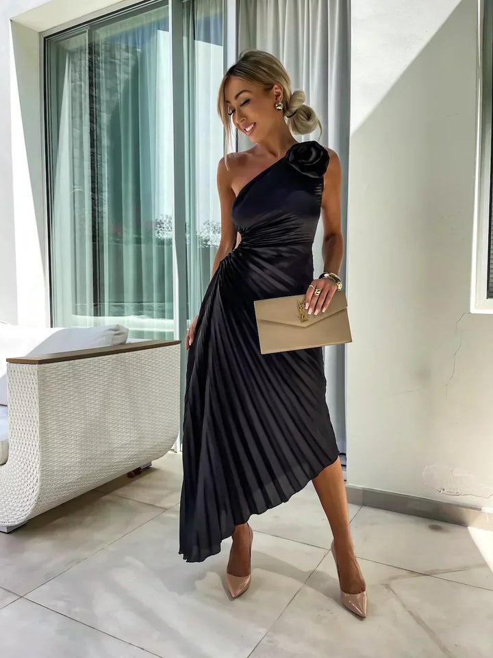 Floral Dress Womens - Flowy Cocktail Eveningwear Charisse - Heston Manor