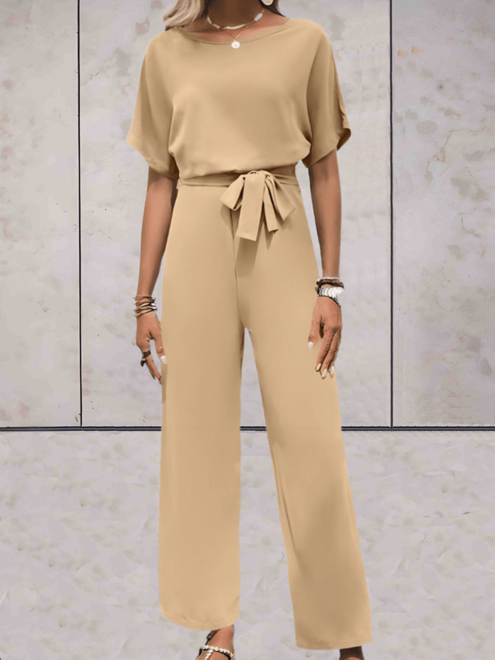 Women's Two-Piece Set - Camel Short Sleeve Outfit Padero - Heston Manor