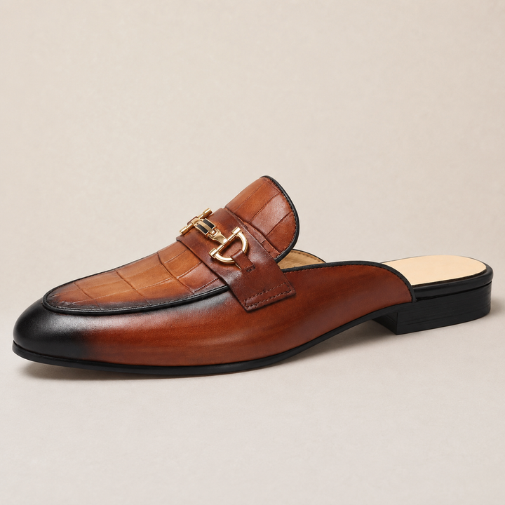 Eltan Genuine Leather Mules