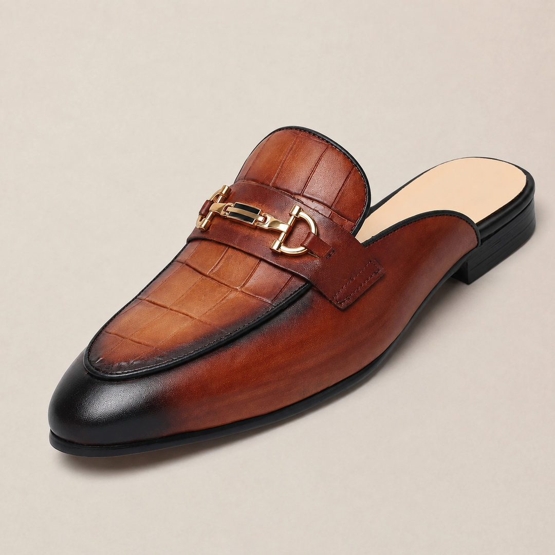 Eltan Genuine Leather Mules
