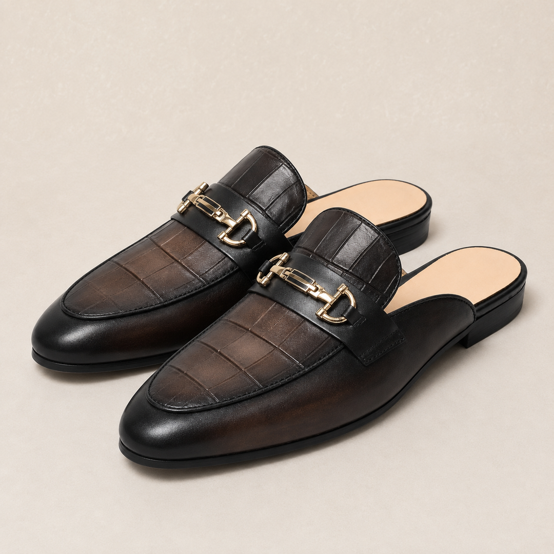 Eltan Genuine Leather Mules